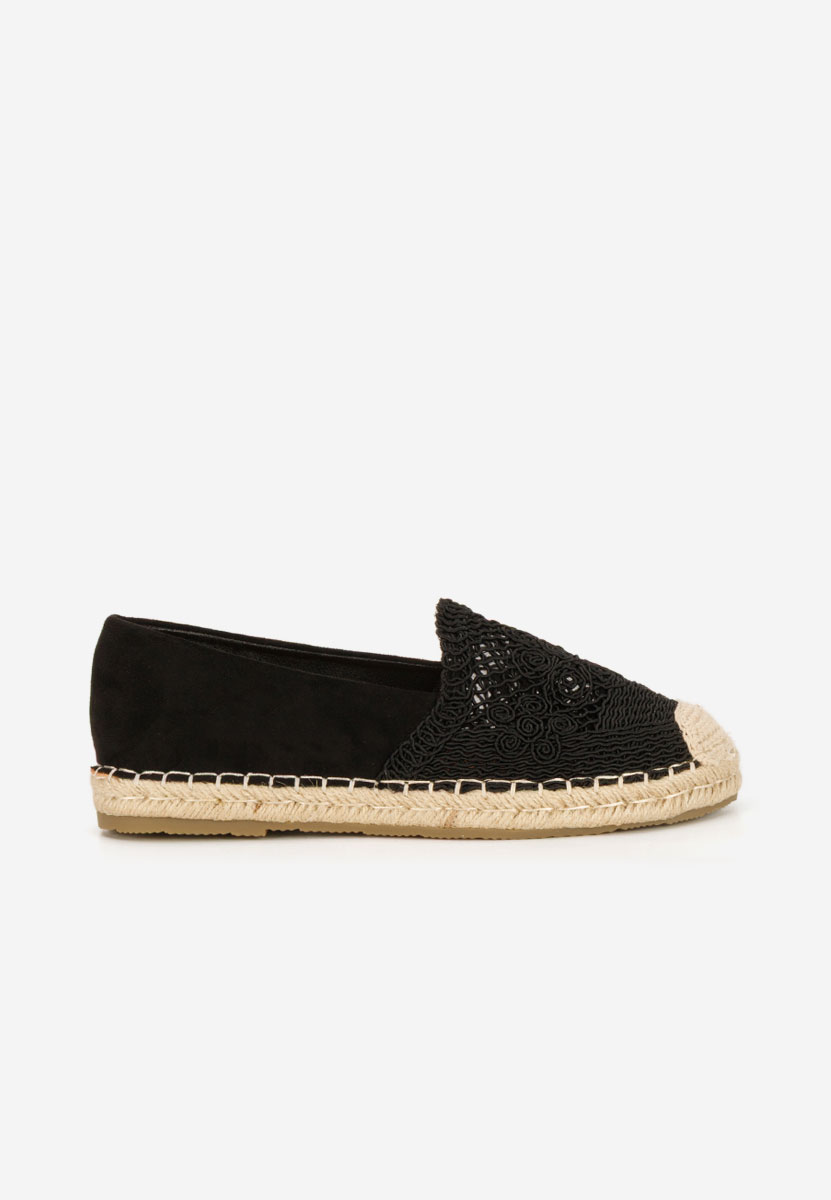 Czarne espadryle damskie Thaisa