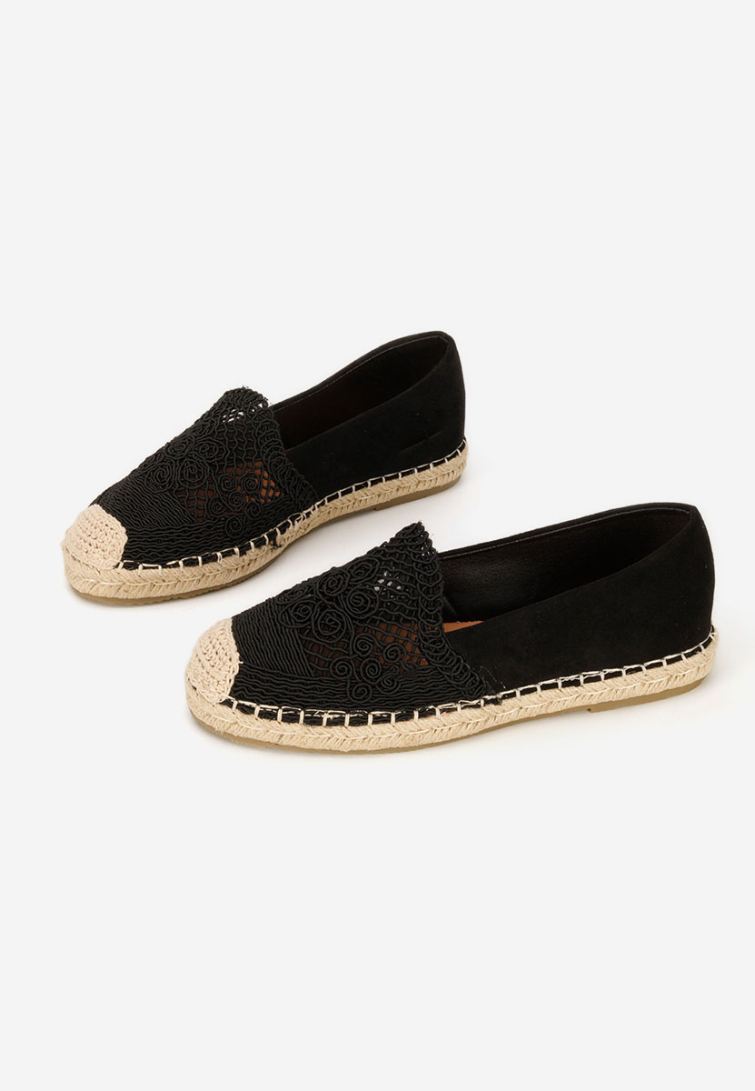 Czarne espadryle damskie Thaisa