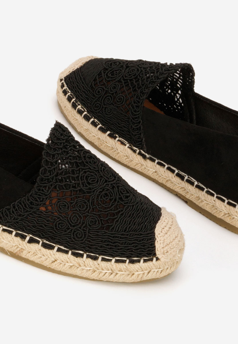 Czarne espadryle damskie Thaisa