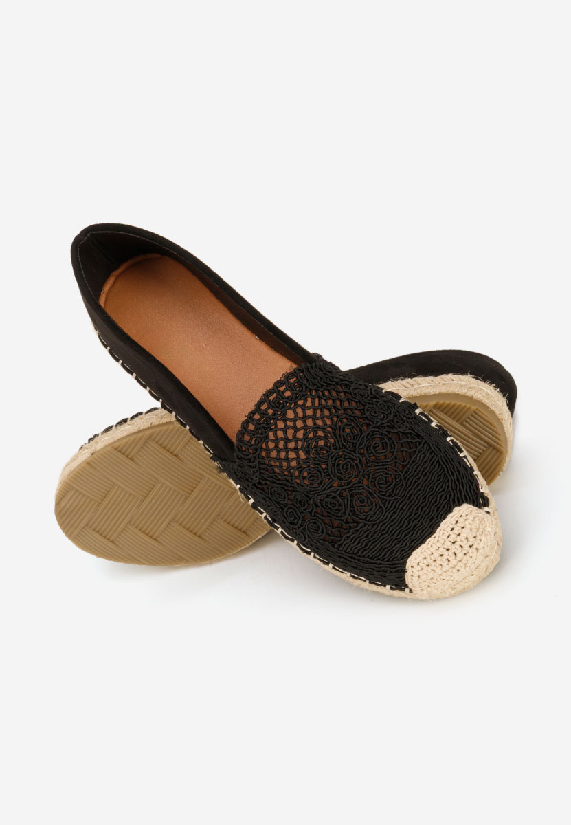 Czarne espadryle damskie Thaisa