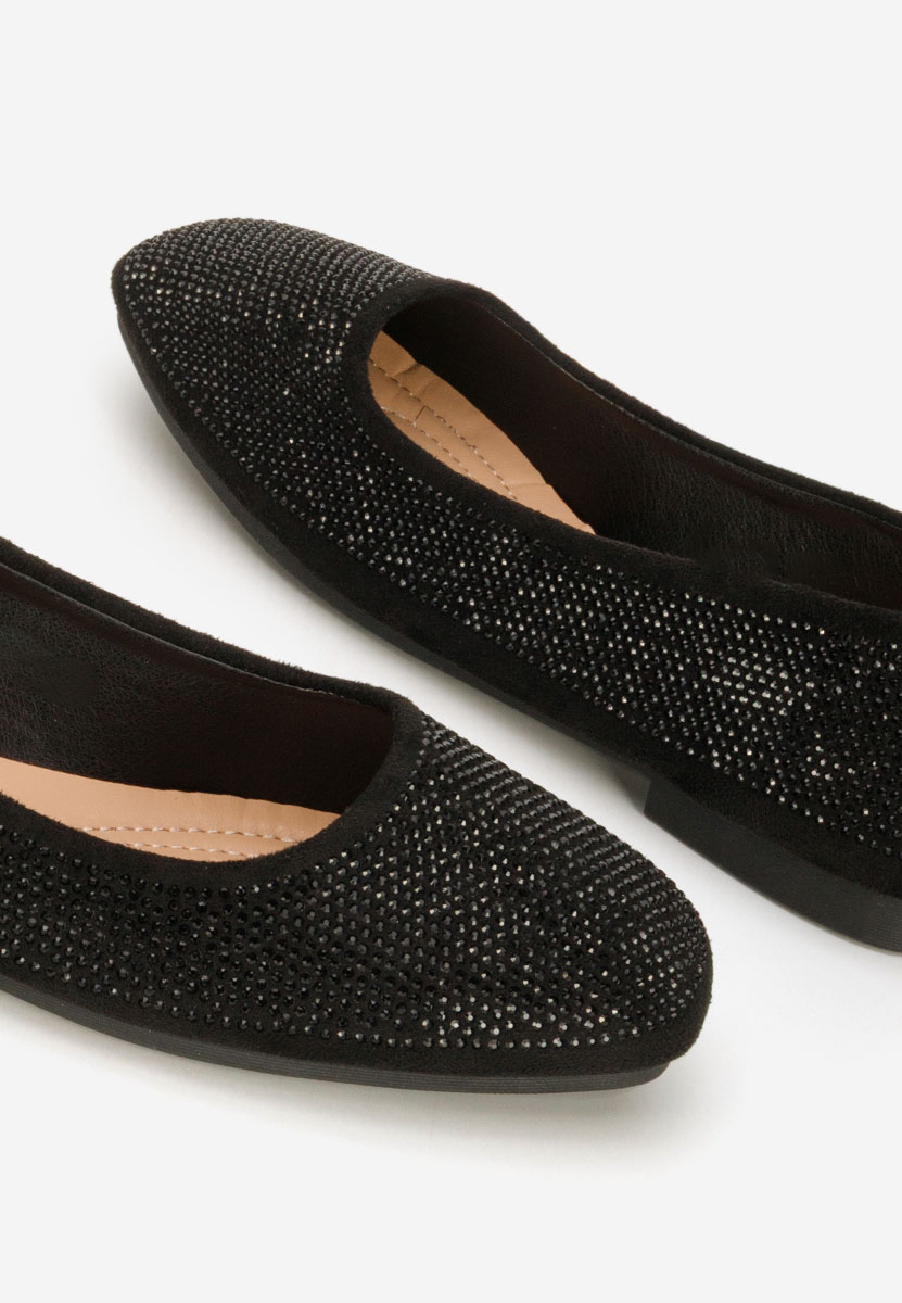 Czarne eleganckie baleriny Jeffery