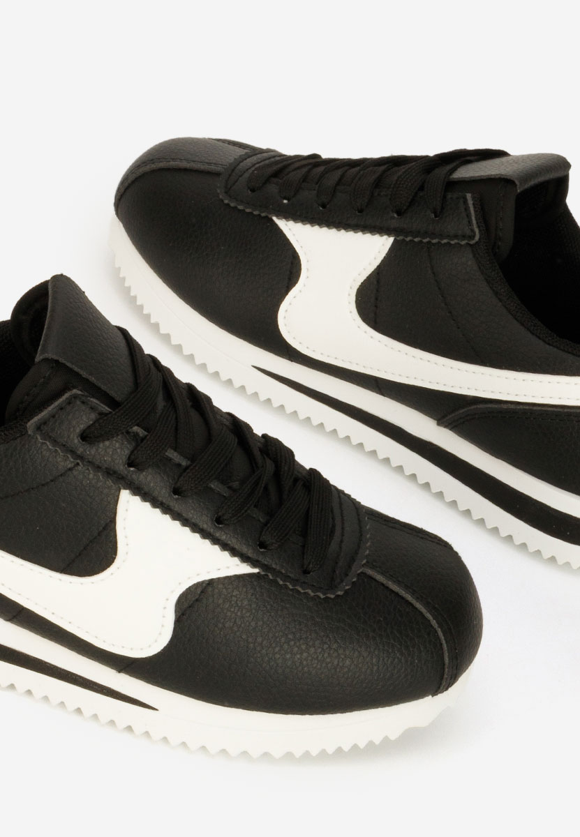 Czarne sneakersy damskie Adiania