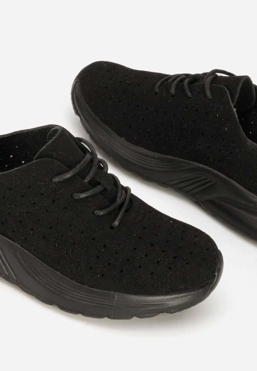 Czarne sneakersy damskie Clarence V2