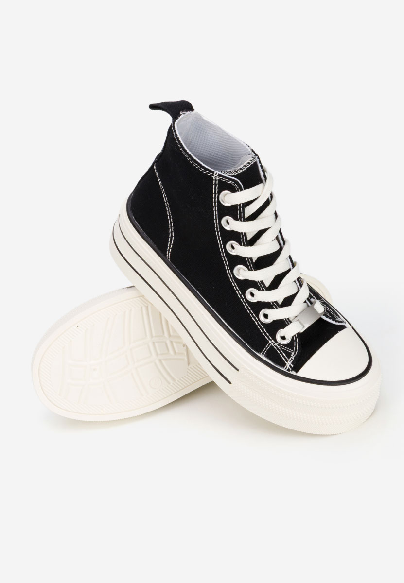 Czarne trampki na platformie Kimala V3