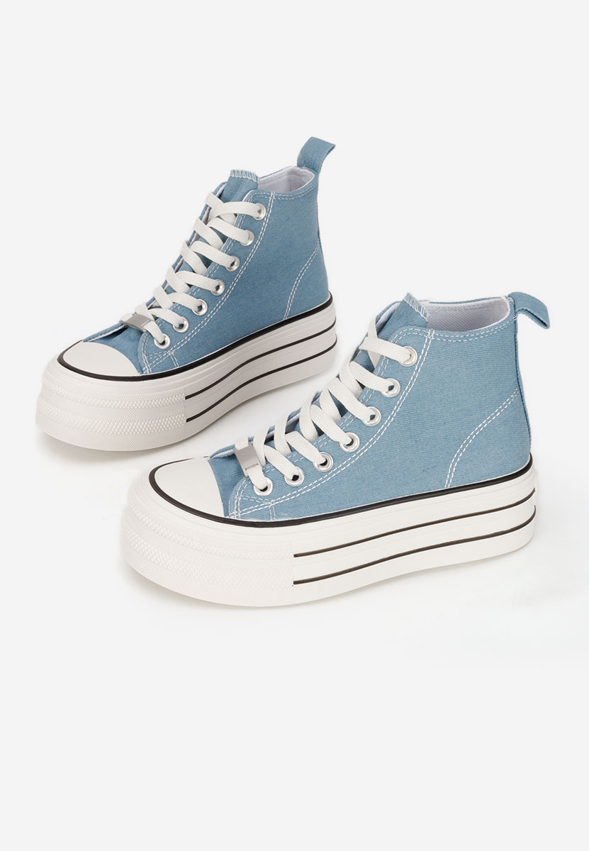 Granatowe trampki na platformie Kimala V3