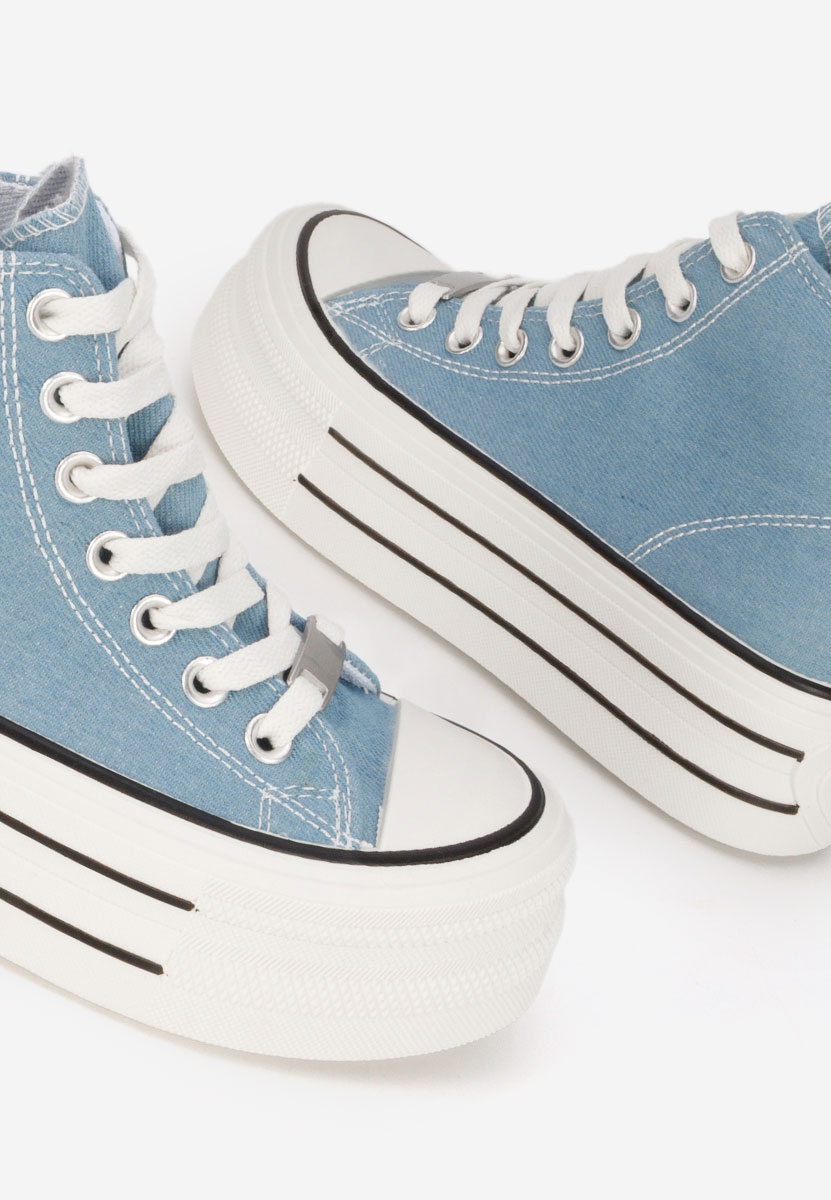 Granatowe trampki na platformie Kimala V3