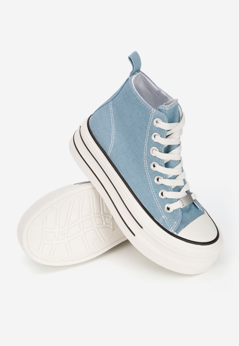 Granatowe trampki na platformie Kimala V3