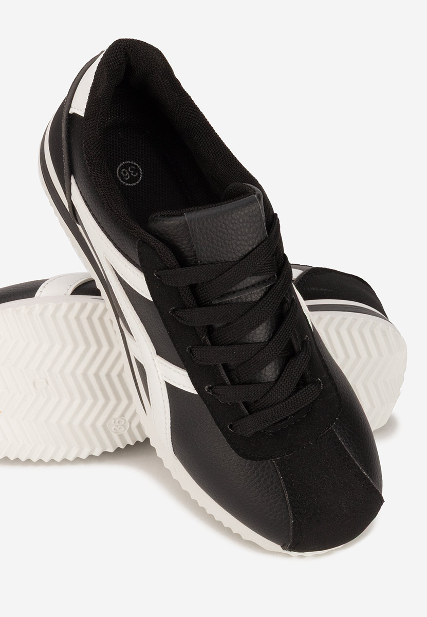 Czarne sneakersy damskie Aliesa