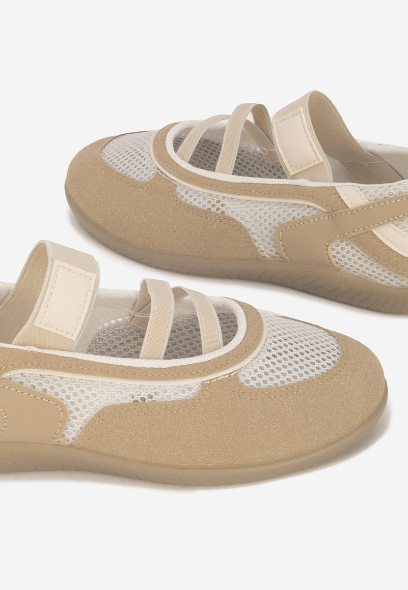 Khaki baleriny sportowe Denilia