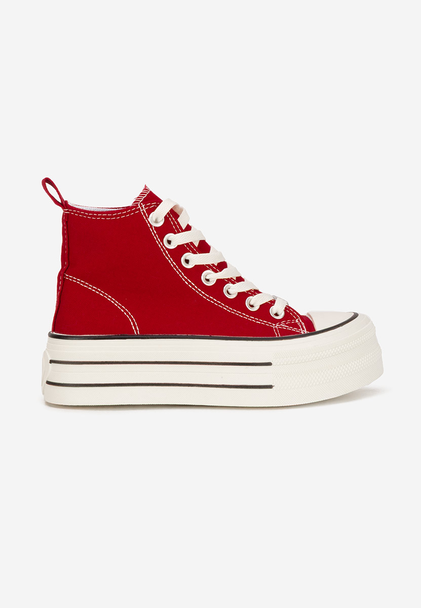 Czerwone trampki na platformie Kimala V3