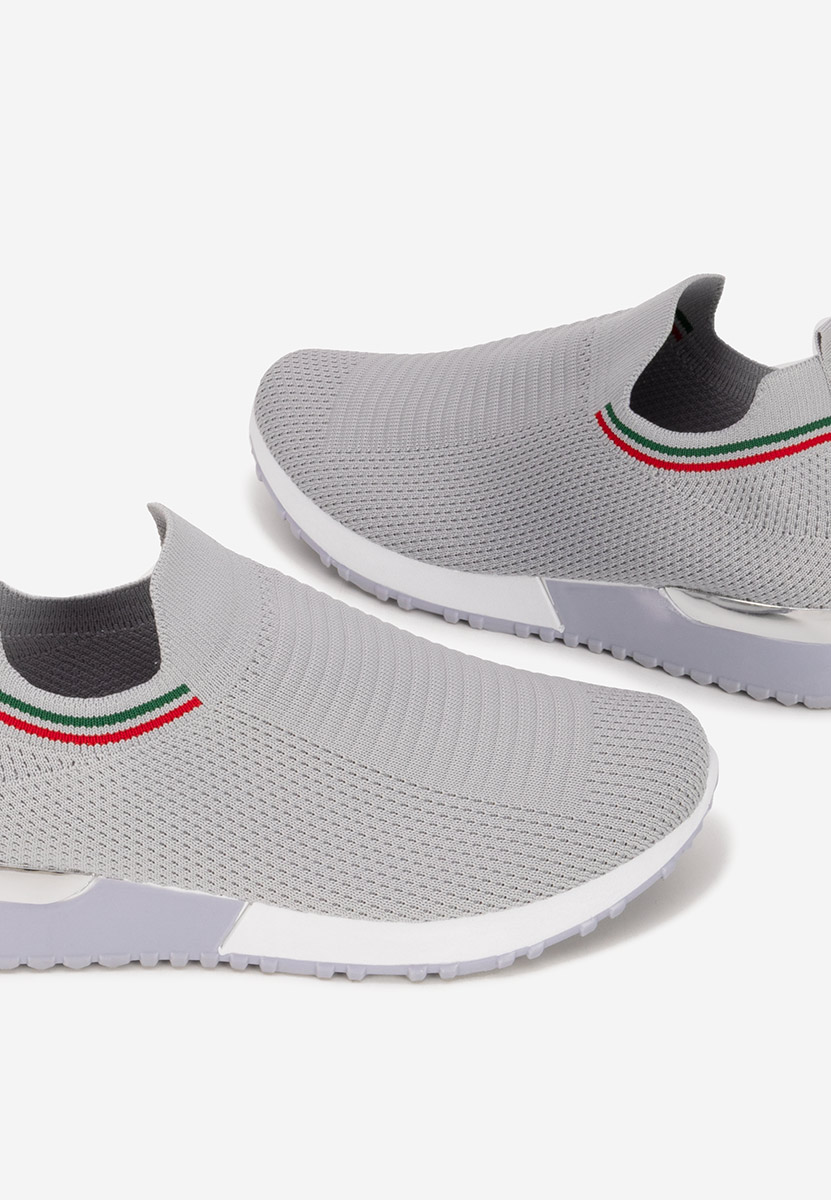Szare sneakersy damskie Dorima