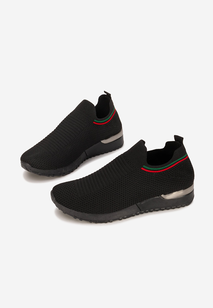 Czarne sneakersy damskie Dorima