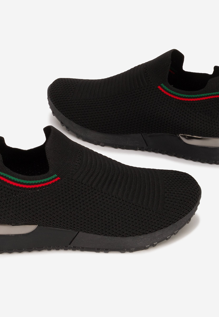 Czarne sneakersy damskie Dorima