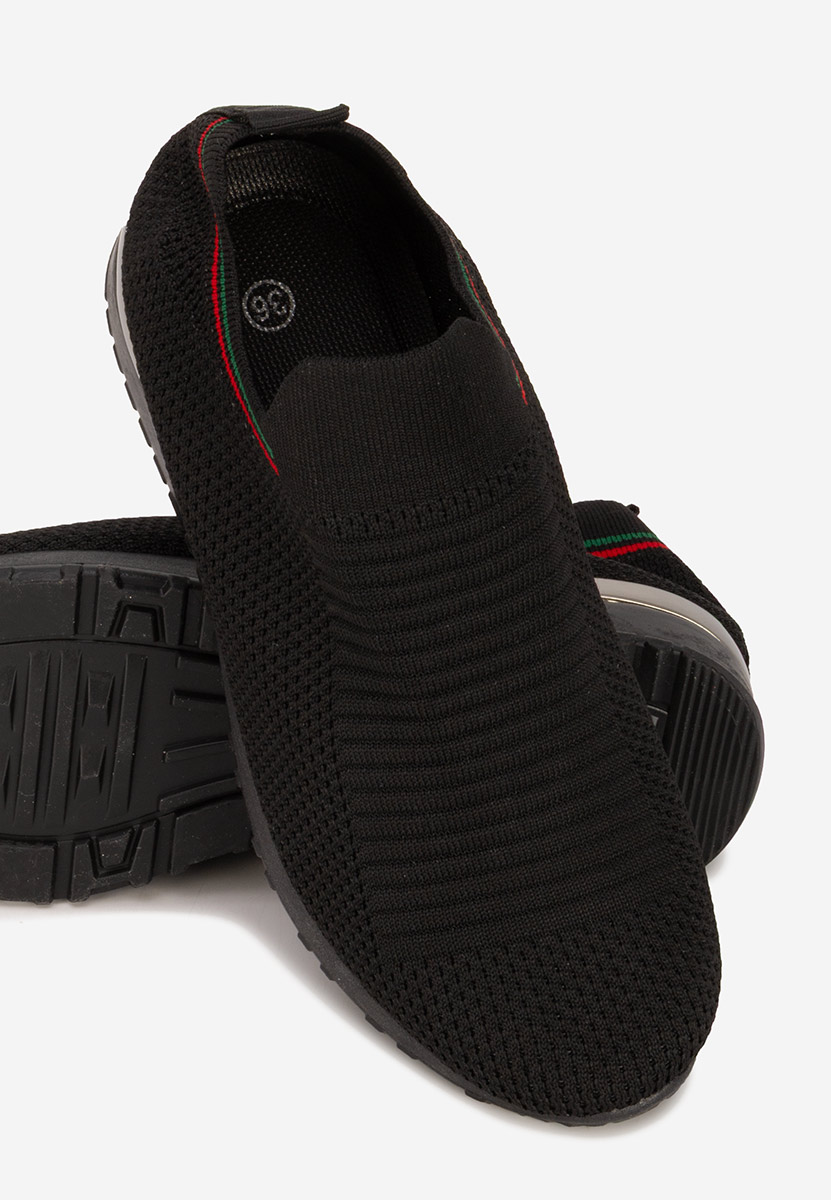Czarne sneakersy damskie Dorima