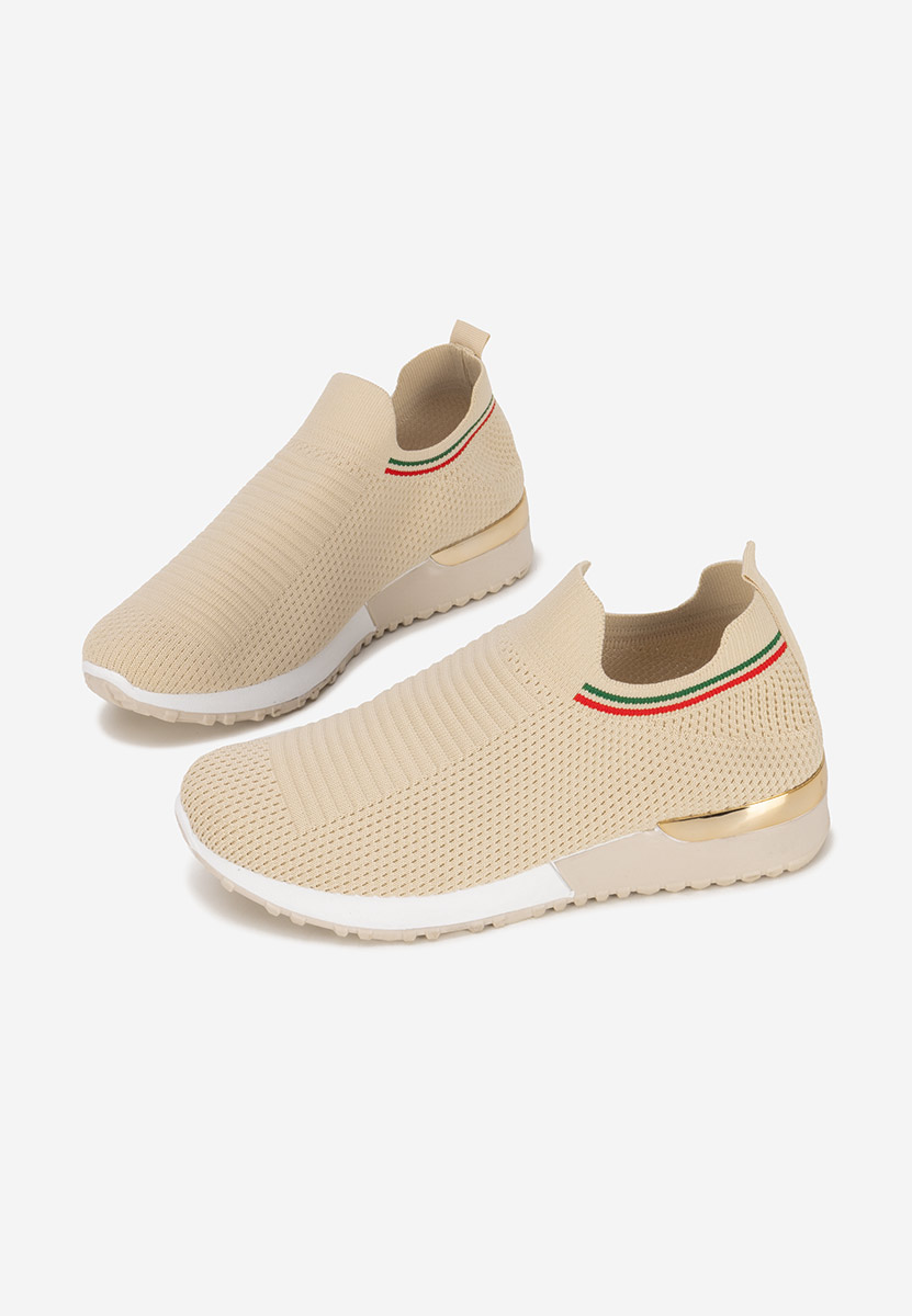 Beżowe sneakersy damskie Dorima