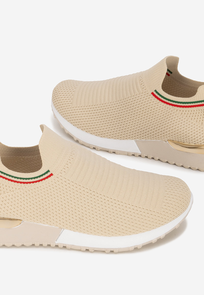 Beżowe sneakersy damskie Dorima
