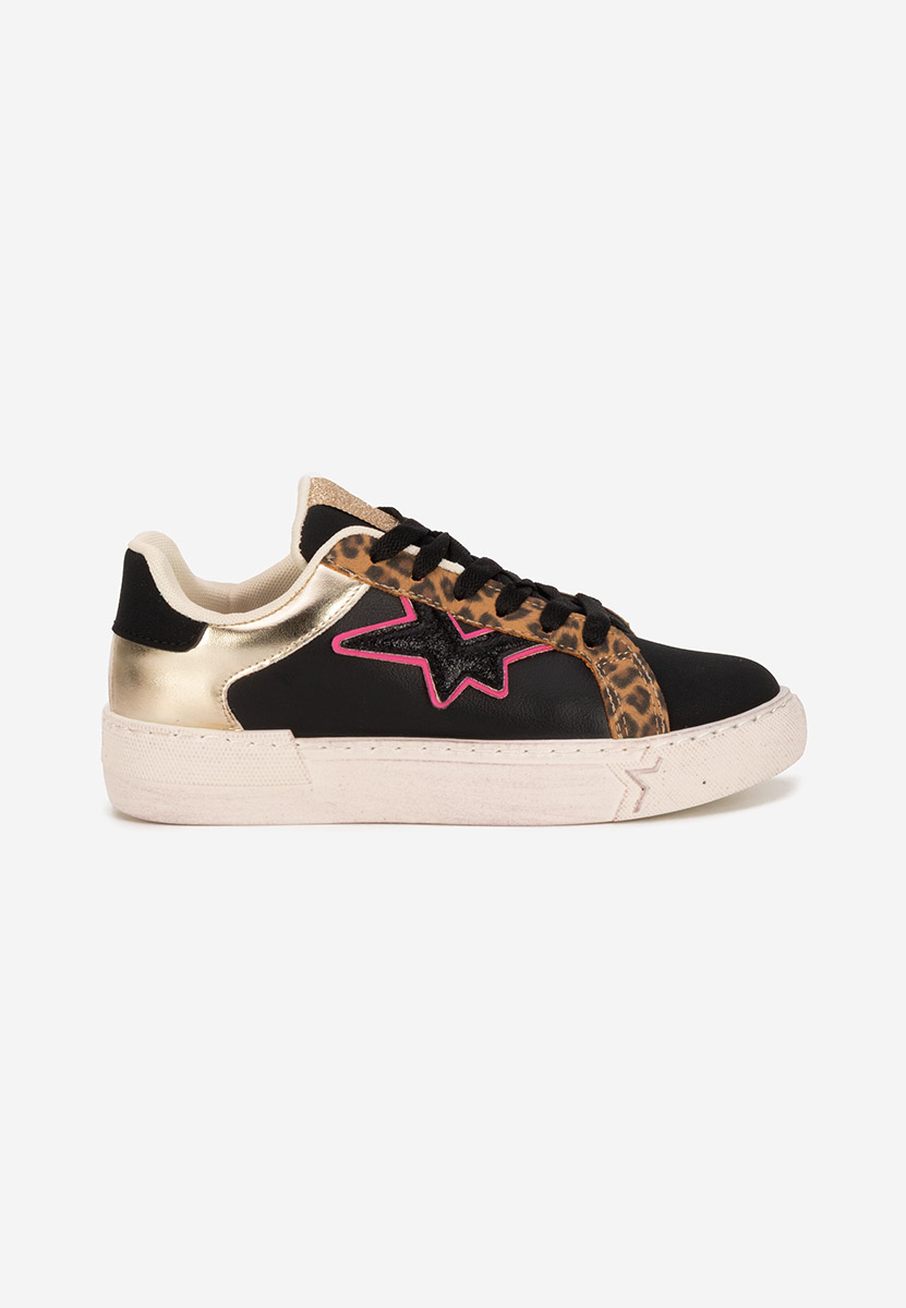 Czarne sneakersy damskie Steliana