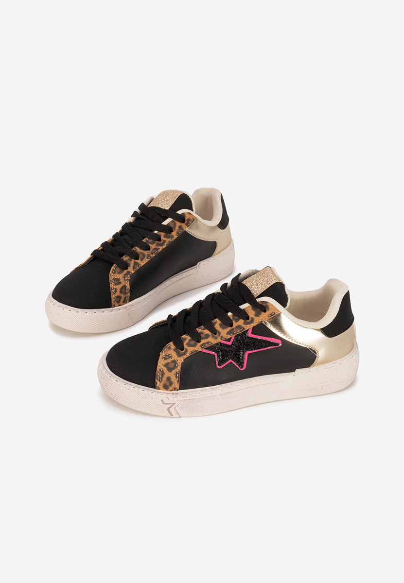 Czarne sneakersy damskie Steliana