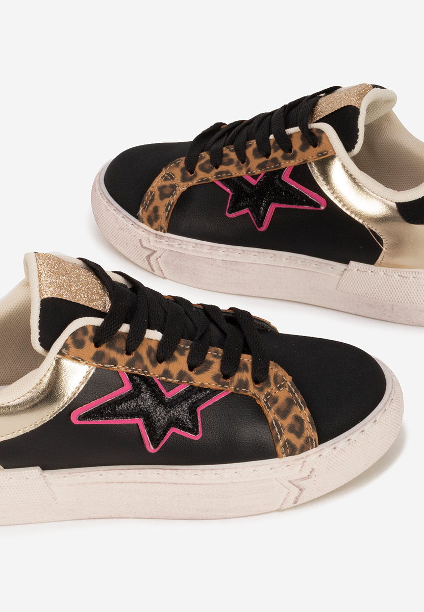 Czarne sneakersy damskie Steliana