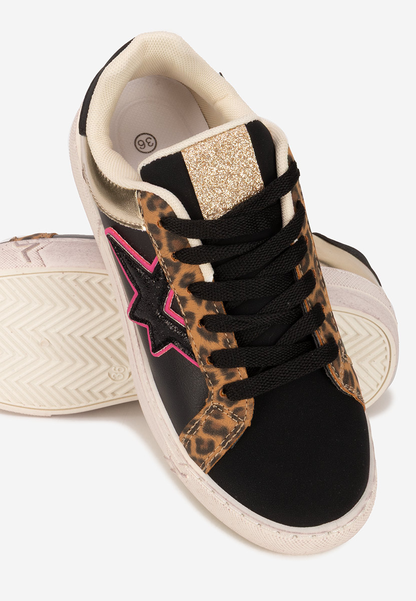 Czarne sneakersy damskie Steliana
