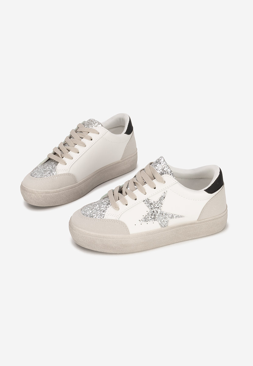 Białe sneakersy damskie Steliama