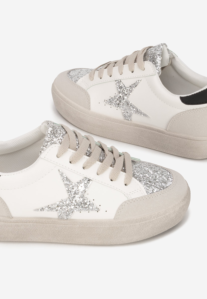 Białe sneakersy damskie Steliama