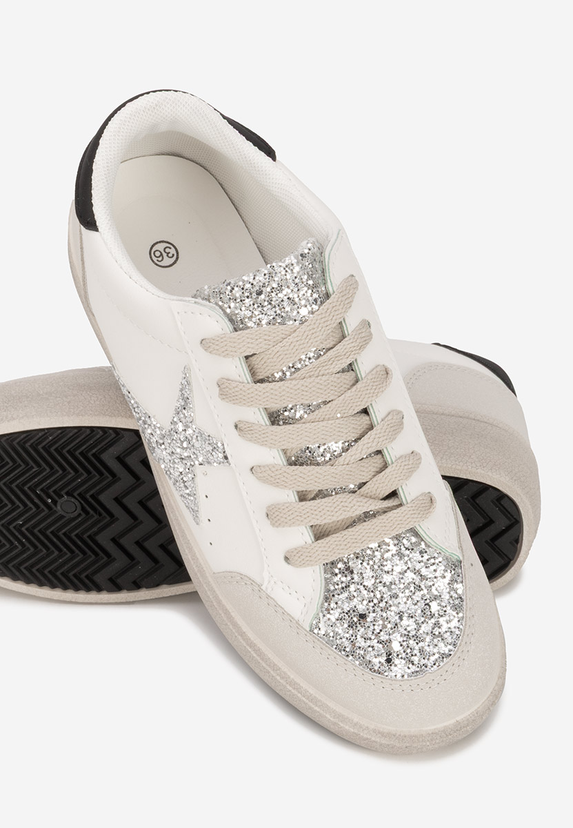 Białe sneakersy damskie Steliama
