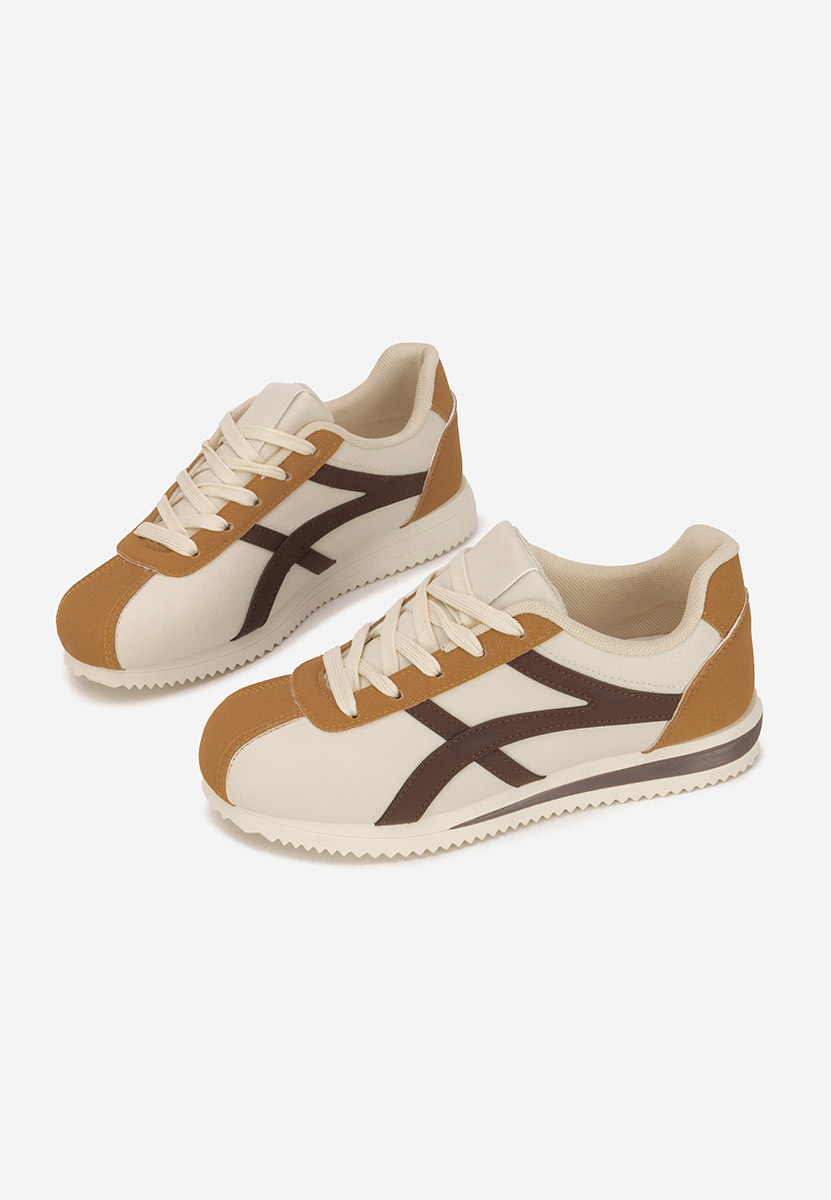 Khaki sneakersy damskie Aliesa