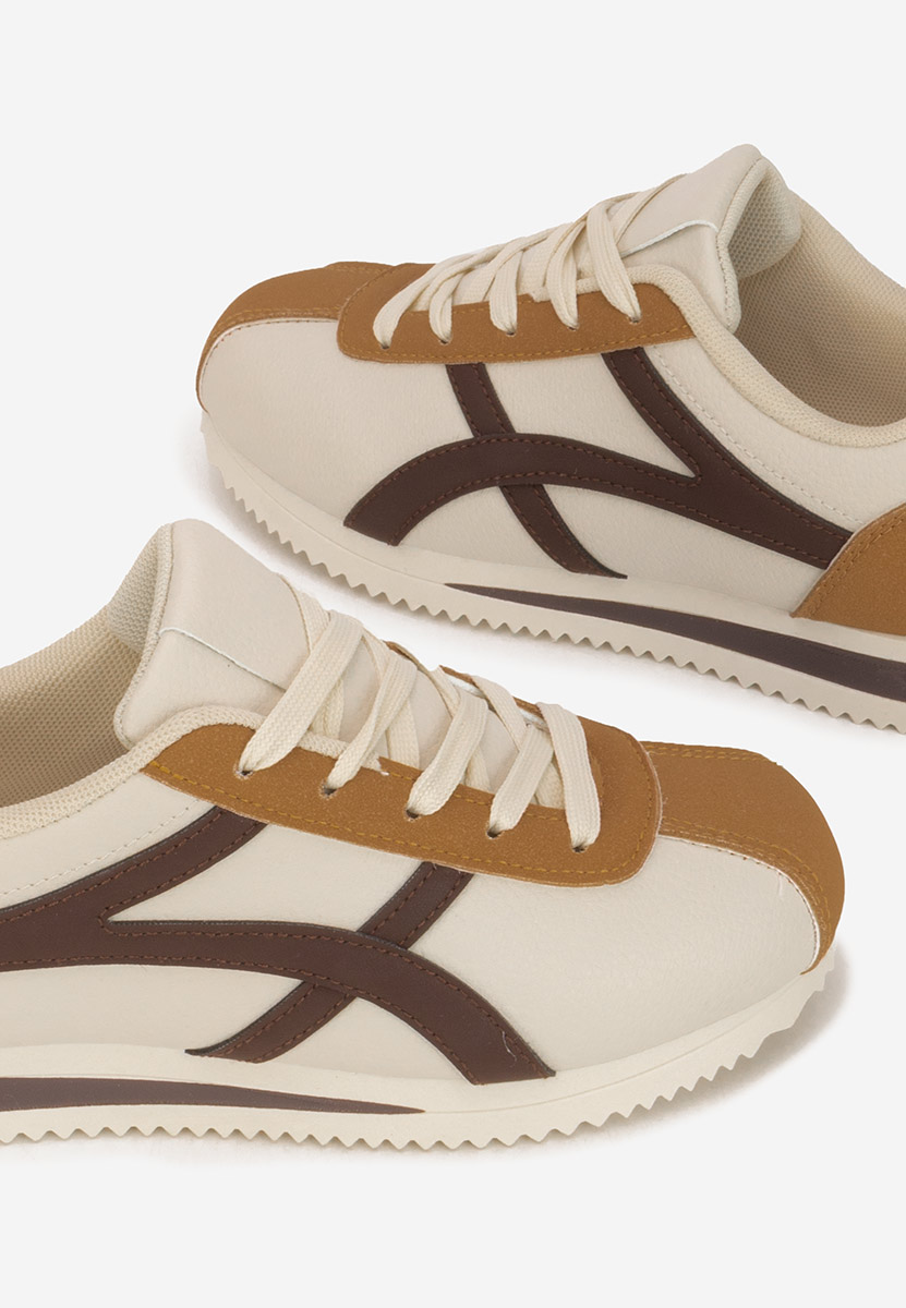 Khaki sneakersy damskie Aliesa