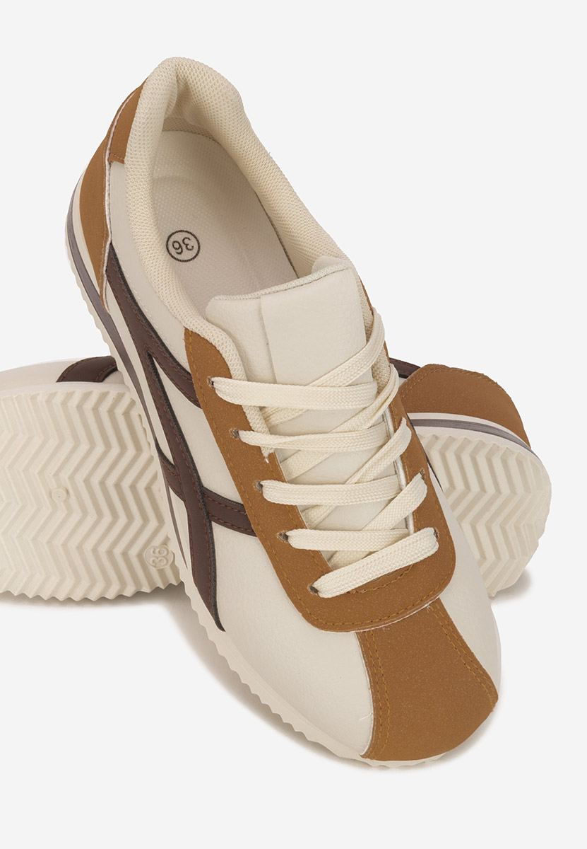 Khaki sneakersy damskie Aliesa