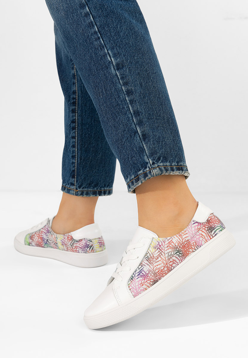 Białe sneakersy damskie Florinela