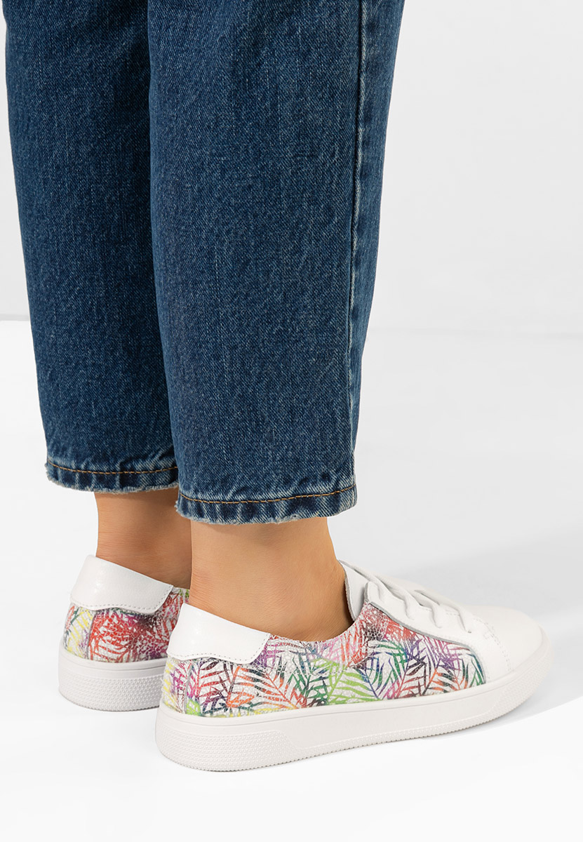 Białe sneakersy damskie Florinela