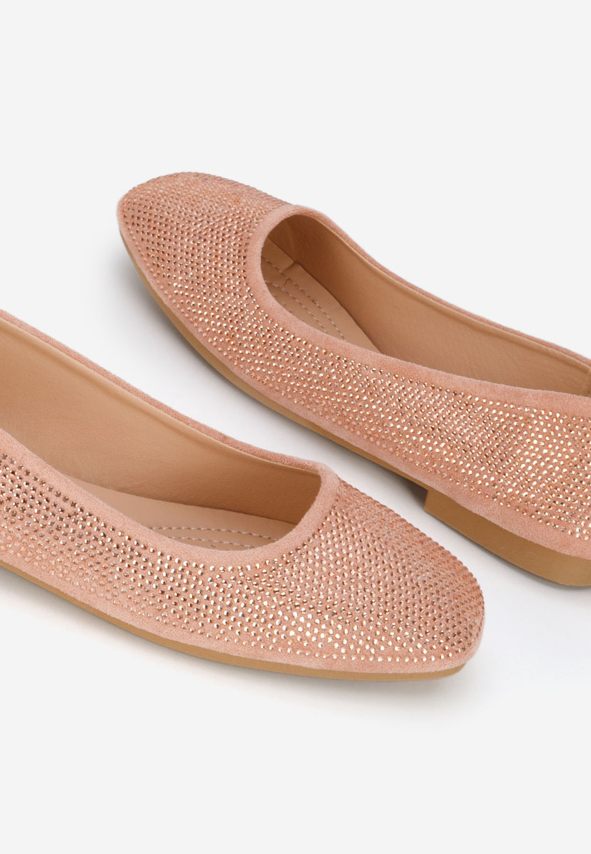 Różowe eleganckie baleriny Jeffery
