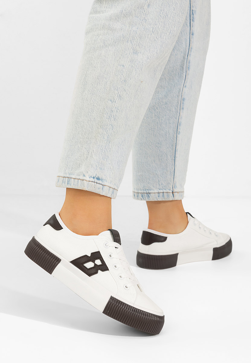 Białe sneakersy damskie Cleria