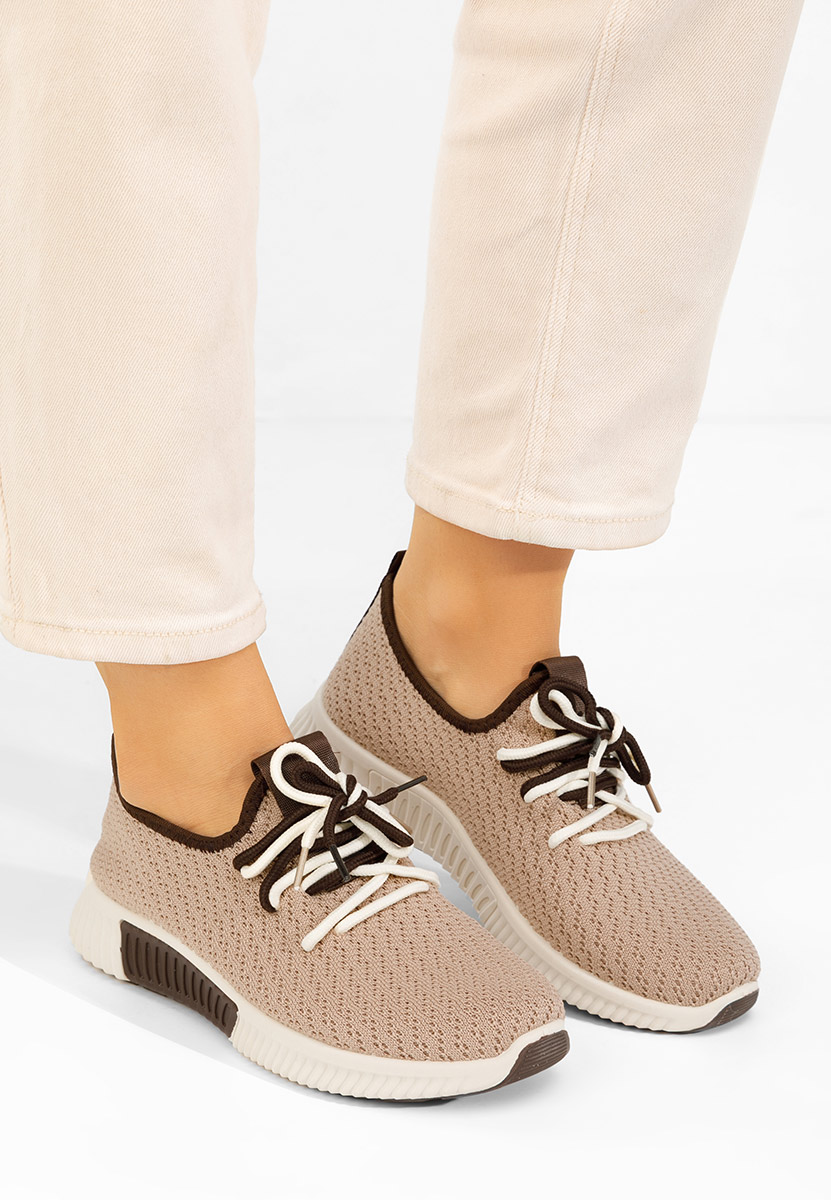 Khaki sneakersy damskie Seronia