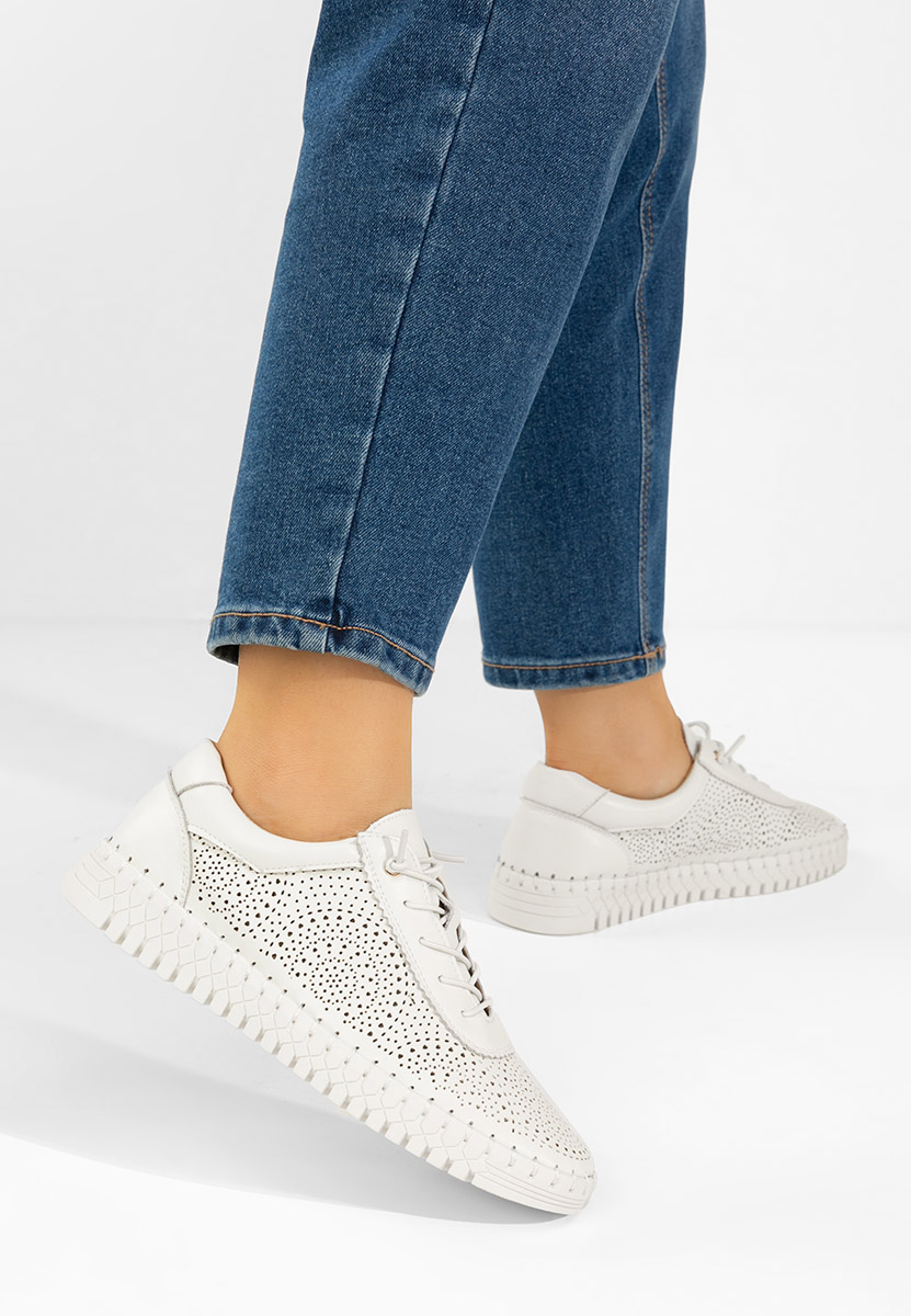 Białe sneakersy damskie Fidonia