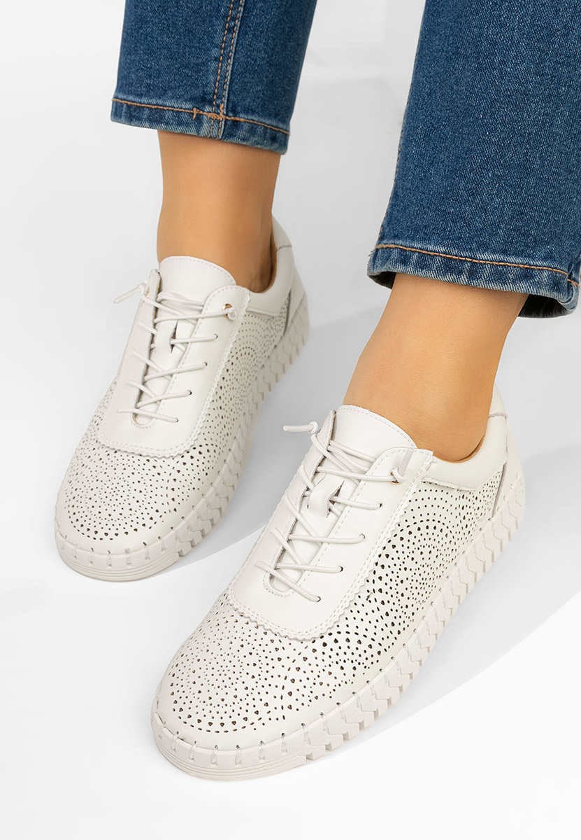 Białe sneakersy damskie Fidonia