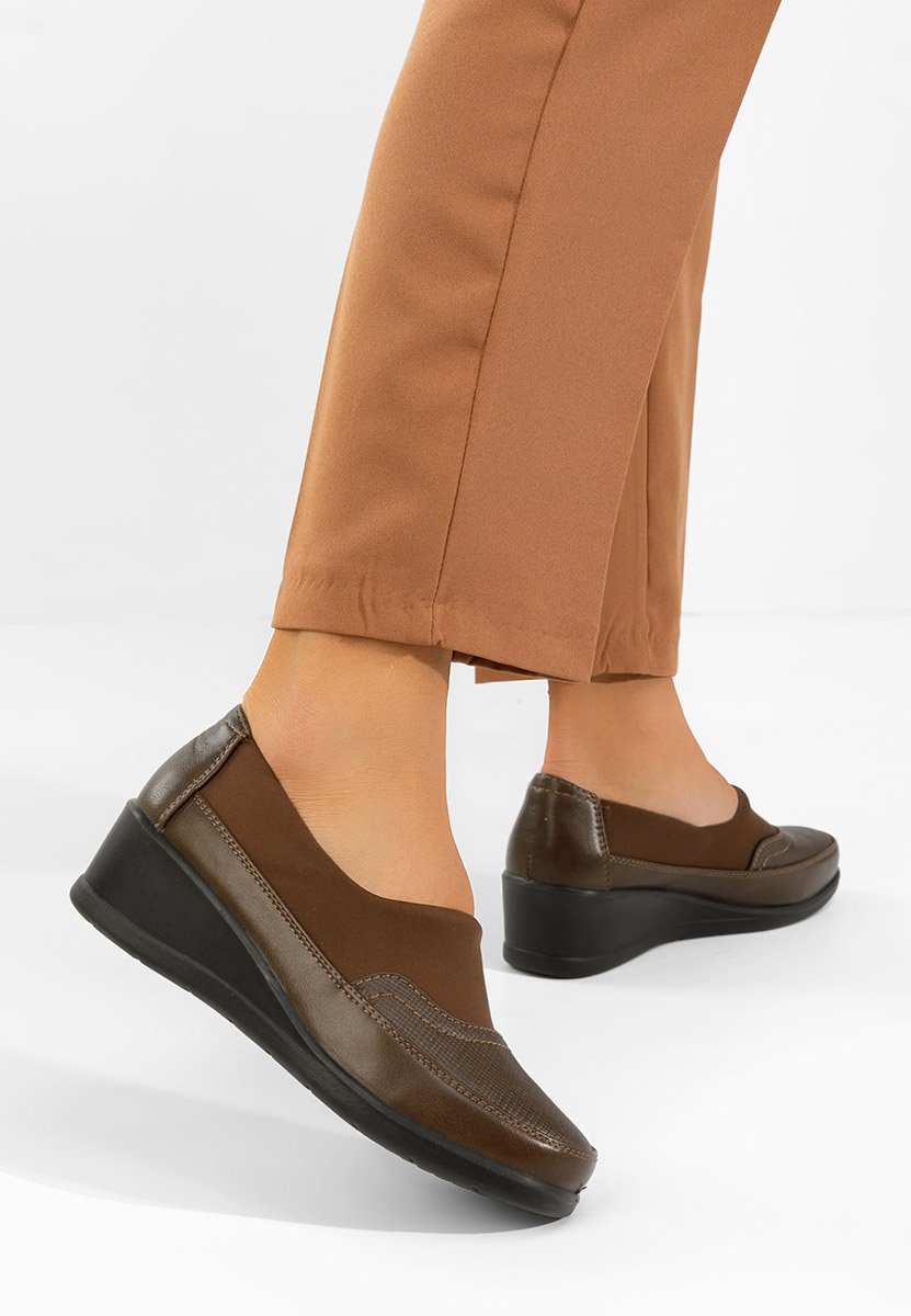 Khaki półbuty damskie Columia