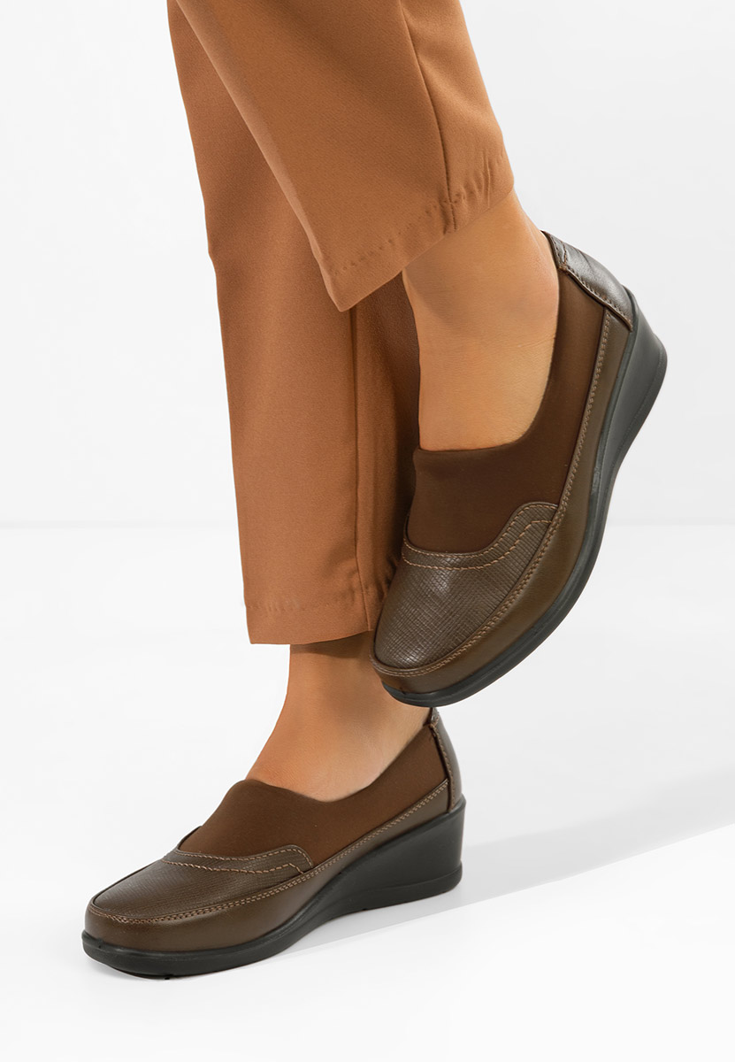 Khaki półbuty damskie Columia