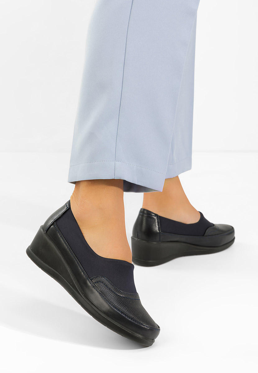 Niebieskie półbuty damskie Columia