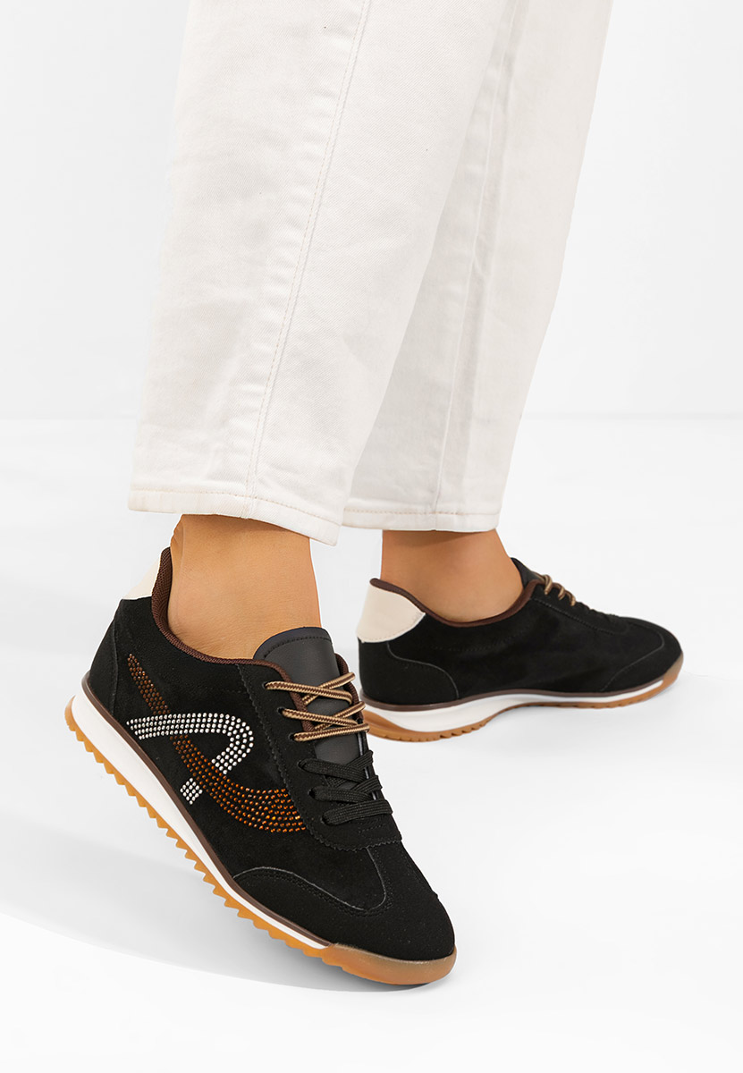 Czarne sneakersy damskie Sirimia