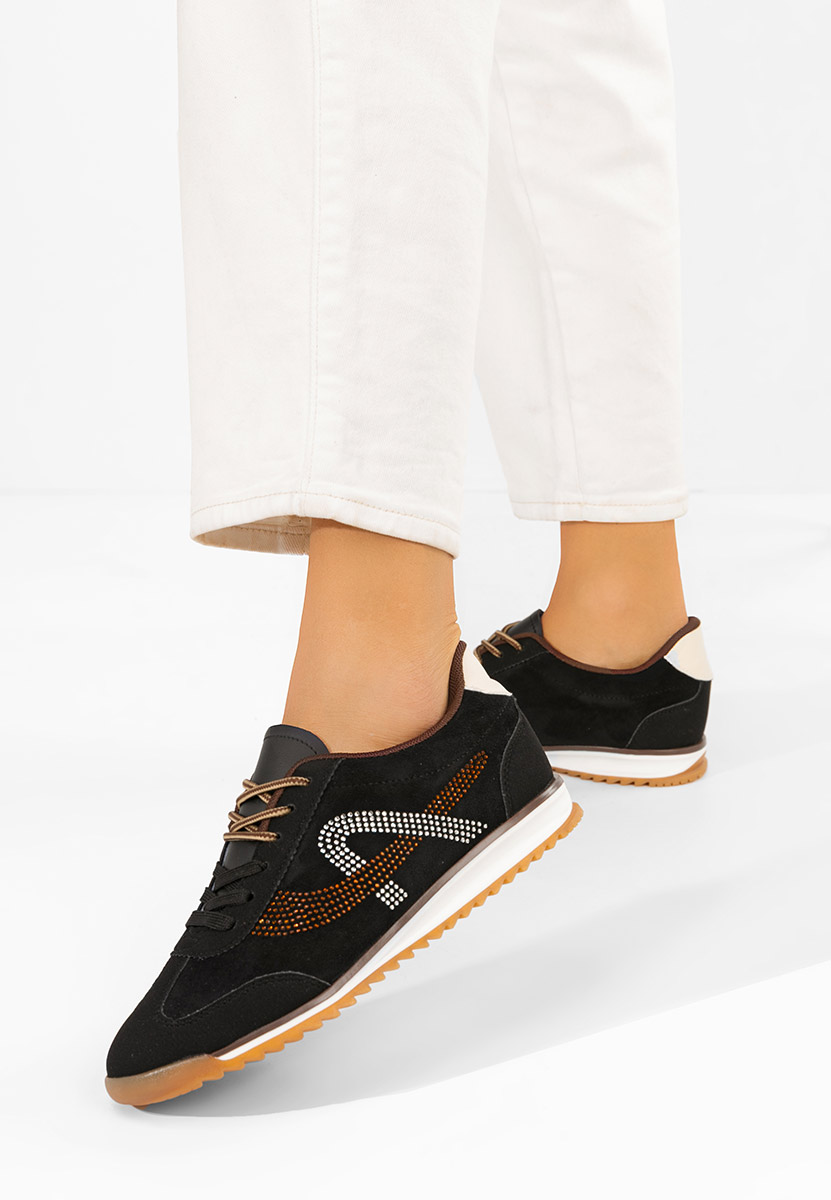 Czarne sneakersy damskie Sirimia