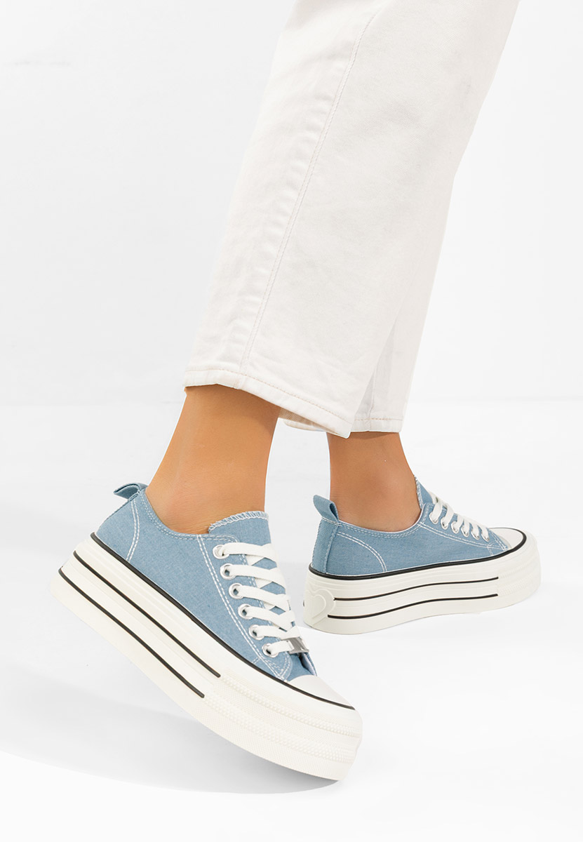 Granatowe trampki na platformie Kimala