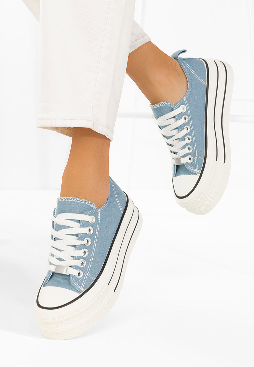 Granatowe trampki na platformie Kimala