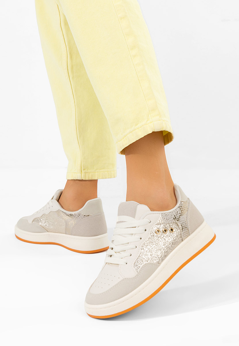 Beżowe sneakersy damskie Nerina V2