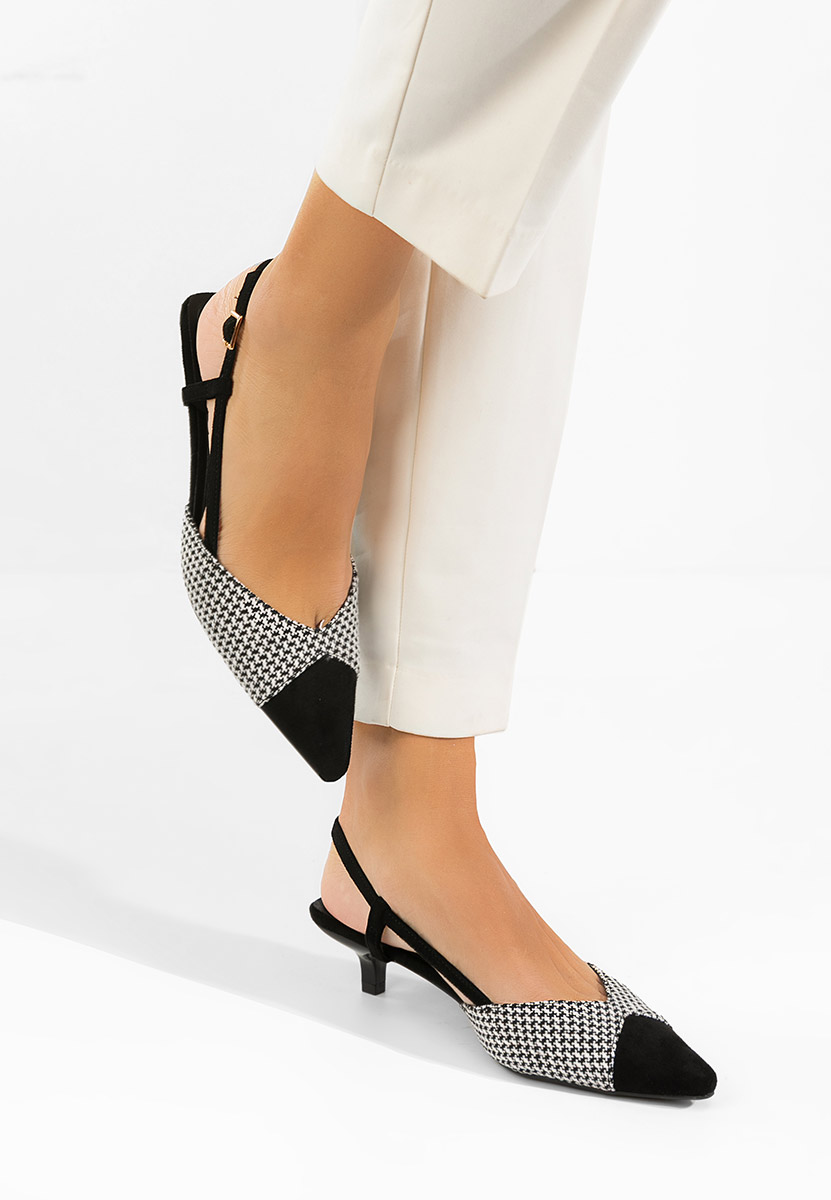 Czarne czółenka bez pięt Mayuka