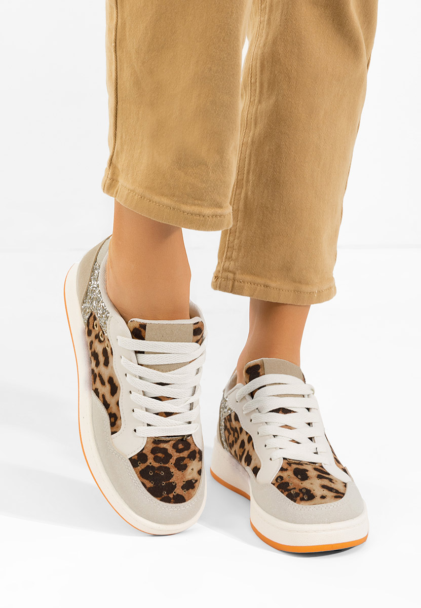 Panterkowe sneakersy damskie Nerina