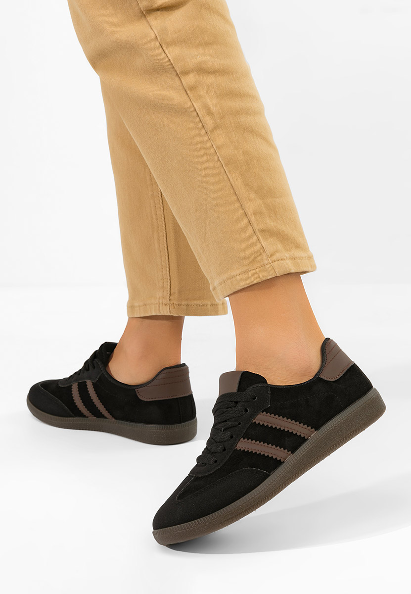 Czarne sneakersy damskie Irenya