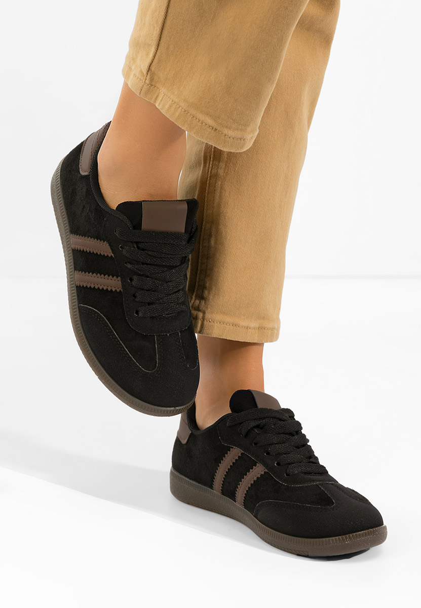 Czarne sneakersy damskie Irenya