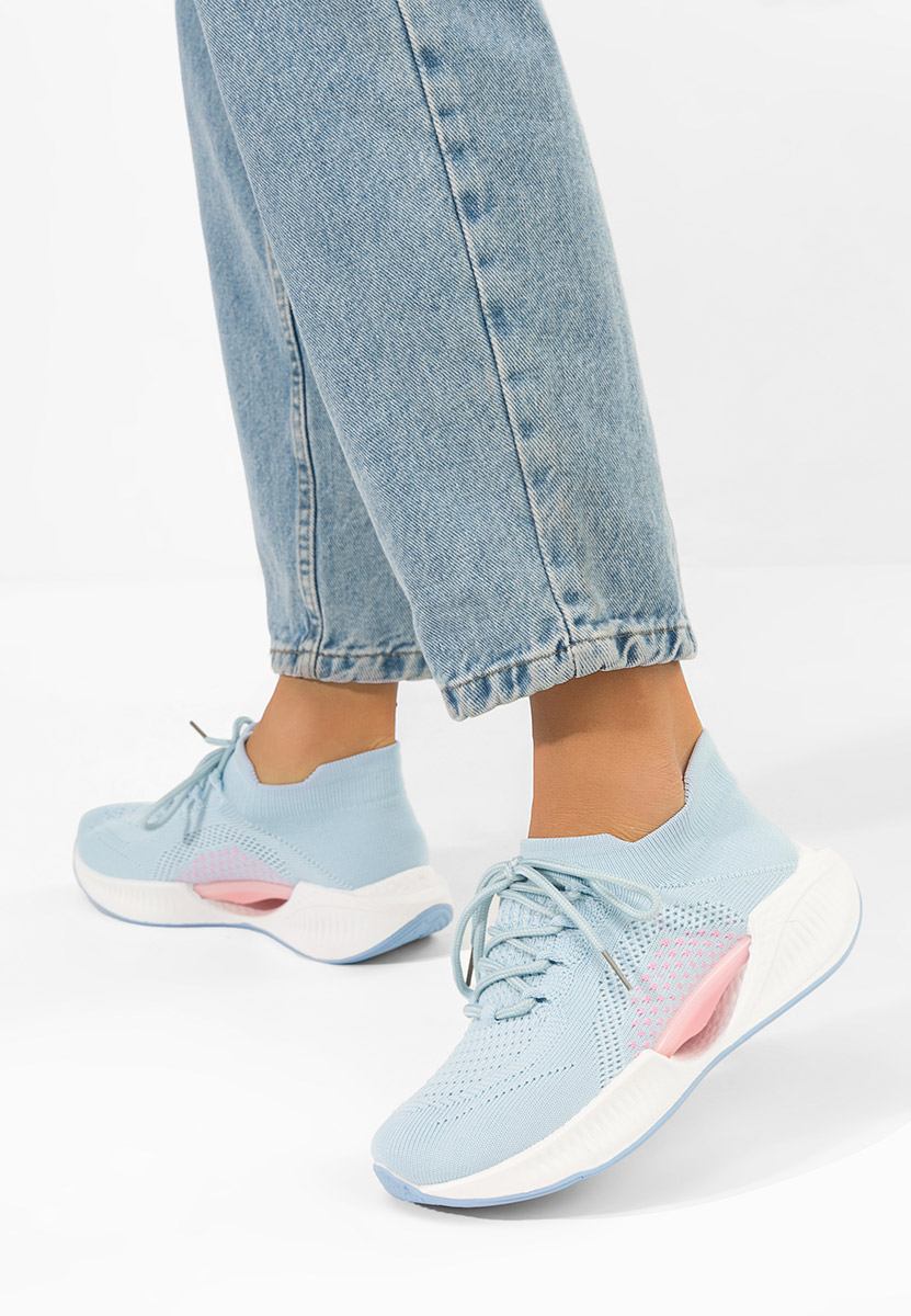 Niebieskie sneakersy damskie Euliana